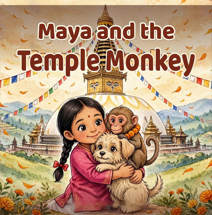 Maya and the Temple Monkey book cover